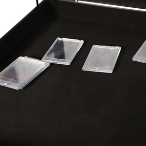 กล่องพลาสติกใส่นามบัตรพร้อมอะคริลิก, กล่องใส่การ์ดกีฬาสีดำดีไซน์ใหม่ - Product Image 5