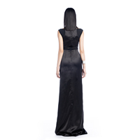 Robes de soirée formelles élégantes 100% Polyester Maxi Satin découpe robe de soirée audacieuse vêtements pour femmes robes de soirée de luxe