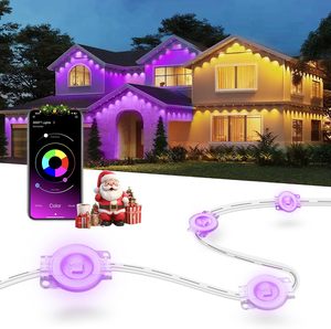 Éclairage de Noël extérieur permanent résistant à la décoloration 12V 30mm UCS2904 RGBW, étanche avec rails en aluminium - Product Image 1