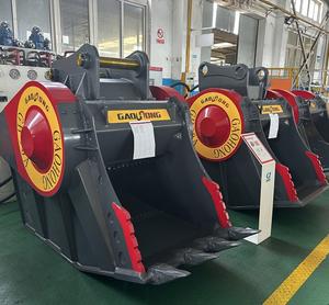 Herramientas <span class=keywords><strong>para</strong></span> romper <span class=keywords><strong>piedras</strong></span> de hormigón de roca Cubo triturador de demolición Cubo triturador hidráulico de 50 toneladas - Product Image 3