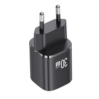 USAMS pengisi daya ponsel, adaptor dinding GaN 30W PD3.0 EU UK pengisian cepat Usb Tipe C UNTUK iphone untuk Samsung 2024
