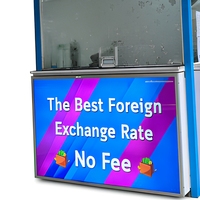 Kiosque de change de devises pour aéroports internationaux, maison préfabriquée mobile modulaire, stand de vente personnalisé CE ISO