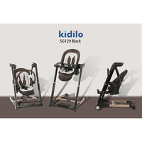 Chaise de croissance multifonctionnelle Kidilo Table à manger et chaise pliables pour bébé à usage domestique en plastique durable