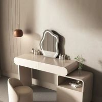Meubles de maison en bois coiffeuse simple moderne avec armoire d'angle rétractable ensemble de coiffeuse coiffeuse
