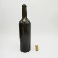 Bouteille de vin de Bourgogne en verre de 750 ml, emballage vide de qualité supérieure, produit en usine, vente en gros