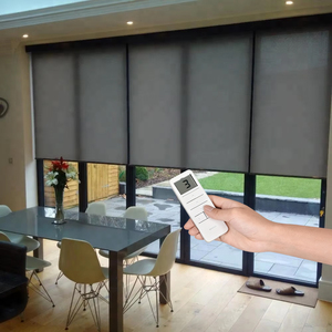 Cửa Sổ Thông Minh Shades Blackout <span class=keywords><strong>Room</strong></span> <span class=keywords><strong>Darkening</strong></span> Motorized Roller Shades Đối Với Cửa Kính Trượt - Product Image 1