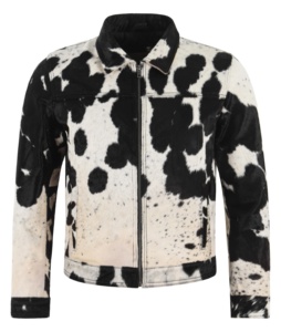 Custom 100% Genuine Black Cow <b>Fur</b> Leather Men’s <b>Jacket</b> Warm <b>Lined</b> YKK Hardware Private Label OEM/ODM Wholesale - Product Image 3