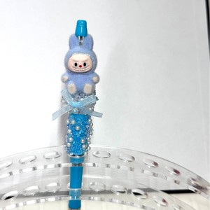 Accessoire DIY fait main en métal brillant pour stylo à bille, avec paillettes 3D, floquage et perles, motif nœud de personnage de dessin animé, pour l'écriture des étudiants - Product Image 5