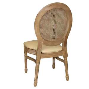 Venta al por mayor evento antiguo viñedo comedor madera ratán respaldo <span class=keywords><strong>Luis</strong></span> sillas para Hotel restaurante - Product Image 4