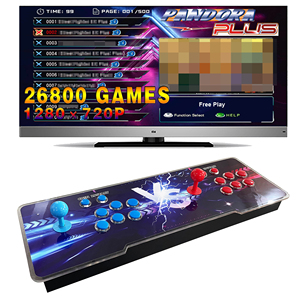 Console Arcade 26800 <span class=keywords><strong>in</strong></span> 1 Vintage con Joystick Wireless, Colore Personalizzabile e Struttura <span class=keywords><strong>in</strong></span> Metallo/Acrilico - Product Image 1