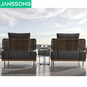 Meubles <span class=keywords><strong>de</strong></span> <span class=keywords><strong>salon</strong></span> 5 étoiles hôtel base en bois <span class=keywords><strong>jardin</strong></span> canapé extérieur <span class=keywords><strong>avec</strong></span> coussin - Product Image 5