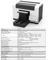 Printer UV Flatbed Digital Inkjet DX7 XP600 Otomatis Tinta UV 4800 DPI Ukuran A3/A4 untuk Casing Ponsel Kaos