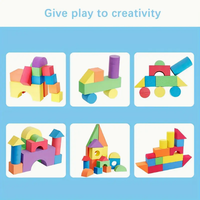Bloques de Construcción de Espuma EVA Suave, Coloridos, Juguete Educativo de Construcción, Bloques de Aprendizaje Creativo DIY, 30 Piezas, Tema Deportivo