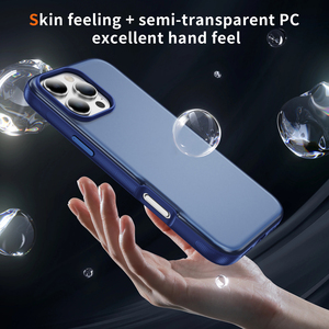 <span class=keywords><strong>Funda</strong></span> de teléfono mate para <span class=keywords><strong>iPhone</strong></span> 16 Pro Max 14 15 <span class=keywords><strong>13</strong></span> 12 <span class=keywords><strong>Mini</strong></span> <span class=keywords><strong>funda</strong></span> de lujo suave TPU duro PC a prueba de golpes para <span class=keywords><strong>iPhone</strong></span> 16E 17 Air 17Plus - Product Image 5