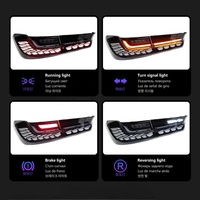 Feux arrière G20 G28 améliorés transparents pour BMW Série 3 2019-2022, feux arrière LED GTS M3, feux arrière 320i 325i 330i DRL Dragon Scale