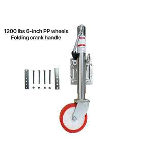 Cric <span class=keywords><strong>de</strong></span> <span class=keywords><strong>remorque</strong></span> en acier robuste Hyroad 60 mm Plaque <span class=keywords><strong>de</strong></span> montage <span class=keywords><strong>de</strong></span> <span class=keywords><strong>roue</strong></span> <span class=keywords><strong>de</strong></span> support <span class=keywords><strong>de</strong></span> <span class=keywords><strong>remorque</strong></span> avec roues <span class=keywords><strong>de</strong></span> <span class=keywords><strong>10</strong></span> <span class=keywords><strong>pouces</strong></span> Charge utile maximale <span class=keywords><strong>de</strong></span> 1200 kg Noir - Product Image 2