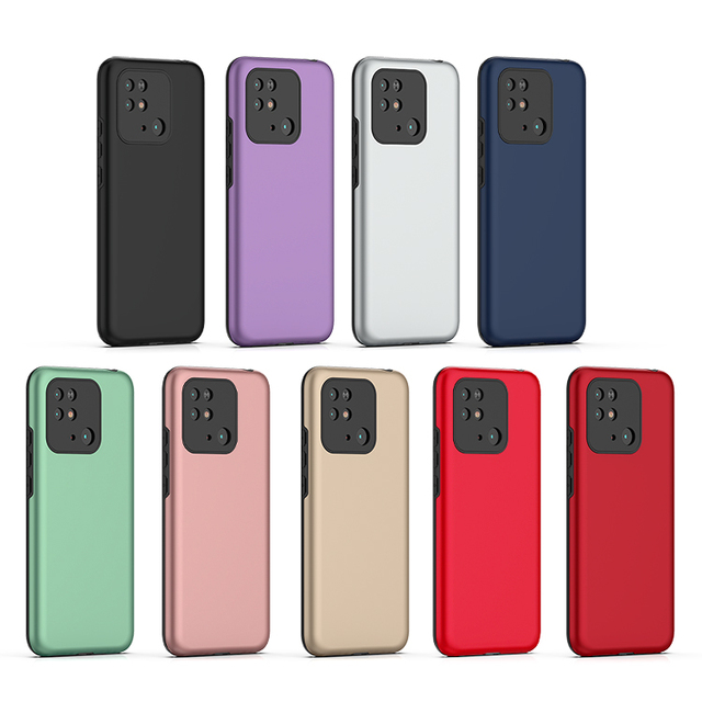 Leather Oil Coating Candy Matte Frost PC Hard Phone Case for Xiaomi Redmi 10C