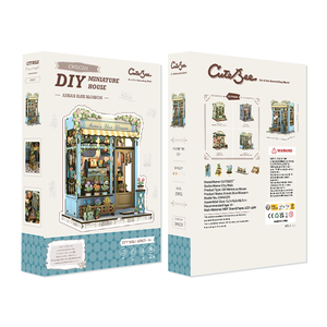 CuteBee 2025 nuevo producto CWGC211 3D Book Nook Garden 3D rompecabezas de madera Diy <span class=keywords><strong>casa</strong></span> en miniatura Diy Craft Kit Diy Book Nook Kit - Product Image 5