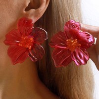 Feine Schmuck-Blumen-Ohrstecker, zartes Silbernadel-Design, elegantes Geschenk für Frauen, Creolen