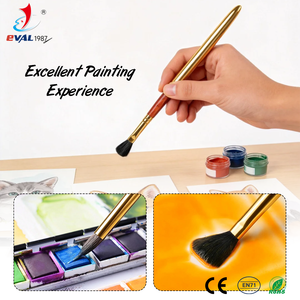 Pinceaux de <span class=keywords><strong>peinture</strong></span> détachables personnalisés de haute qualité avec logo, pinceaux dorés de voyage pour aquarelle et <span class=keywords><strong>peinture</strong></span> acrylique - Product Image 4