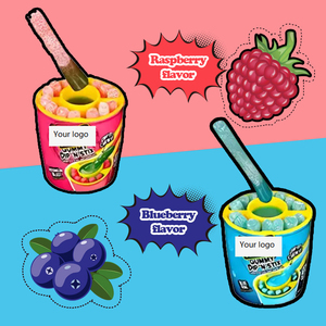 Kẹo dẻo Juicy Drop Gummy Dip 'N Stix vị ngọt kèm gel chua, bán buôn, sản xuất theo yêu cầu (ODM) - Product Image 3