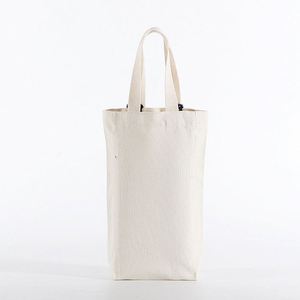 Sac fourre-tout en toile épaisse et grande taille, vierge, en coton, extra large, personnalisable, haut et long, pour bouteille de vin - Product Image 2