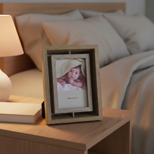 Cadre <span class=keywords><strong>de</strong></span> présentation moderne double face en bois et plexiglas écologique <span class=keywords><strong>de</strong></span> qualité supérieure pour cadeau <span class=keywords><strong>de</strong></span> fête des Mères - Product Image 1