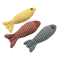 Jouet interactif pour chat en peluche, simulation de poisson, avec laser, herbe à chat et accessoires pour le nettoyage des dents