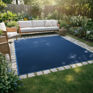 Tappeto Karaat Blu 115 X 180 Cm in Nylon per Uso Interno ed Esterno - Product Image 3