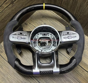 Volant de voiture de course automatique pour <span class=keywords><strong>Mercedes</strong></span> W205 <span class=keywords><strong>classe</strong></span> C C200 E300 <span class=keywords><strong>C220</strong></span> C300 C400 C450 volant en fibre de carbone - Product Image 3