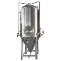 Cuve de Fermentation Unitank en Acier Inoxydable 304 de Haute Qualité 1200L avec Trappe Latérale Personnalisée pour Micro-Bière Artisanale