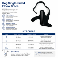 Attelle de coude unique PETSGUARD pour chien (ACL) – Soutien professionnel post-opératoire et protection articulaire pour la marche quotidienne et l'escalade des escaliers