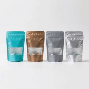 Sachets Doypack Personnalisés Écologiques Recyclables Refermables avec Fermeture Ziplock pour Aliments, Thé, Maquillage, Poudre – Pochettes Autoportantes en Plastique et Papier - Product Image 1