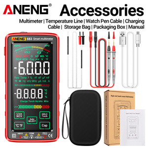 683 Đồng hồ vạn năng thông minh cảm ứng cao cấp aneng Đồng hồ đo điện áp 6000 đếm thử nghiệm Máy Đo Kỹ thuật số AC/DC có thể sạc lại - Product Image 6