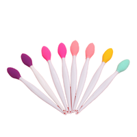 Brosse exfoliante double face en silicone pour les lèvres, nettoyant doux pour points noirs du nez, gommage exfoliant, outil de beauté pour masque et maquillage
