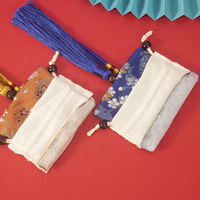 Sachet de sauge de style ancien pour le Festival des Bateaux-Dragons, pochette porte-bonheur à cordon, anti-moustiques portable, sacs vides à suspendre au voiture