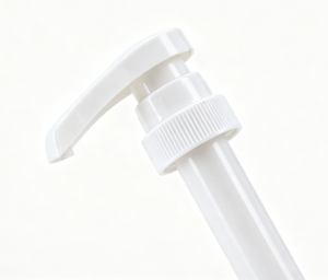 Bomba dosificadora de plástico blanca 28/400 de 5 ml para botellas de jarabe saborizado, con dosificación uniforme. - Product Image 3