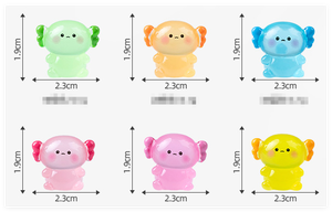 Giocattoli Luminosi in Resina a Forma di Axolotl, Regalo per Bambini, Figurine Fluorescenti da Collezione, Buste Misteriose Lucky Blind - Product Image 2