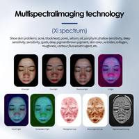 Analyseur de peau portable KES AI 5D, système d'analyse faciale AI, moniteur de détection, analyse de la peau, équipement facial avec détection des follicules pileux