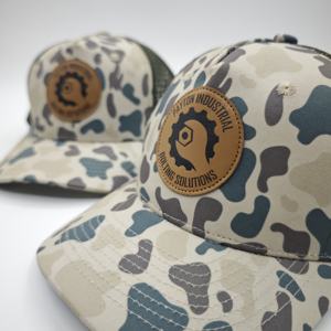 Custom 6 Panel Richardson Style Y2K Hip Hop Beach Herringbone Blank Snapback Trucker Cap Mesh Black - Product Image 5