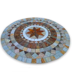 बोटन पत्थर प्राकृतिक पत्थर ड्राइववे जल जेट पदक प्रकार मिश्रित गोल ग्रेनाइट पैवर्स परिपत्र कम्पास पत्थर - Product Image 5