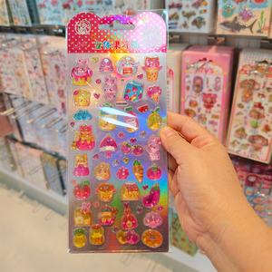 สติกเกอร์เรซิ่น 3 มิติ ลายบองบองน่ารัก สติกเกอร์ PVC แบบนูนเคลือบอีพ็อกซี่ สำหรับตกแต่ง - Product Image 2
