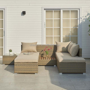 Canapé d'angle en rotin tressé PE, mobilier de <span class=keywords><strong>salon</strong></span>, canapé-lit en rotin - Product Image 6