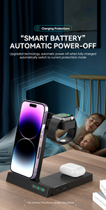 Produits phares 2026 : Station de charge sans fil personnalisable avec logo, support pliable 6-en-1 et <span class=keywords><strong>chargeur</strong></span> rapide pour bureau et domicile - Product Image 3