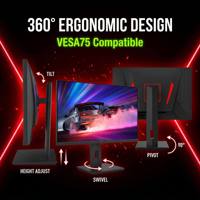 Moniteur de jeu 24 pouces 420 Hz 1080p FHD 0,2 ms 99 % sRGB avec éclairage RGB pour PC et joueurs d'e-sport