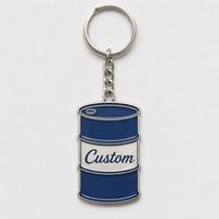 Porte-clés personnalisés en gros de haute qualité, design baril de pétrole, pour promotion de station-service et entreprise pétrolière