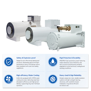 High Starting Torque Motor for Scraper Conveyors 3Phase Fla.meproof Low Vibration Reliable Continuous Bulk Material Handling YBS - Product Image 5