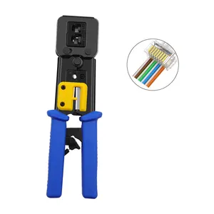 רשת כלים תקשורת מחבר Crimping Plier EZ RJ45 פלטינה רשת כבל מלחץ כלי