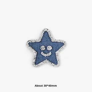 High-End DIY Self-Adhesive No-Sew Diamond Edge Embroidery Bear Bow Flower <b>Jeans</b> <b>Patch</b> for Clothing Pants <b>Jeans</b> Decoration - Product Image 5