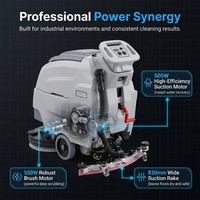 Autolaveuse autoportée 24V 100Ah à batterie 2200 ㎡ Efficacité pour les grands centres commerciaux, supermarchés, centres d'achats